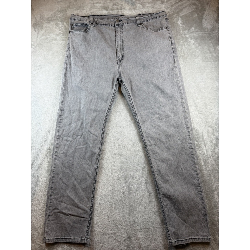 Levi's 505 Jeans Men's 42x32‎ Gray Denim Straight Fit